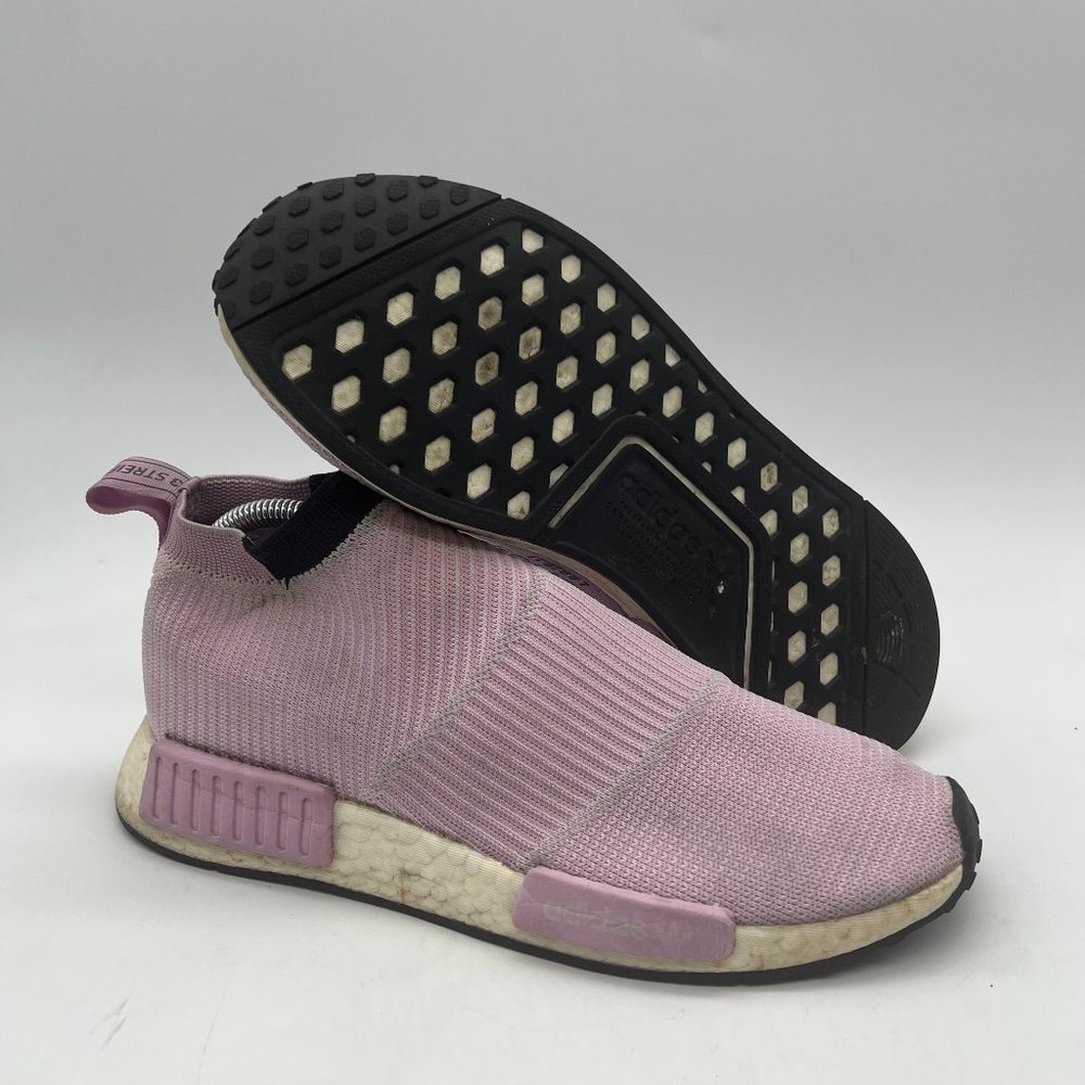 Adidas NMD Cs1 Primeknit Women's Size 9.5 Slip On  Sneakers Shoes Casual Pink